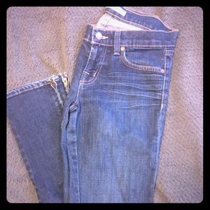 Jbrand skinny jeans ankle zipper detailing